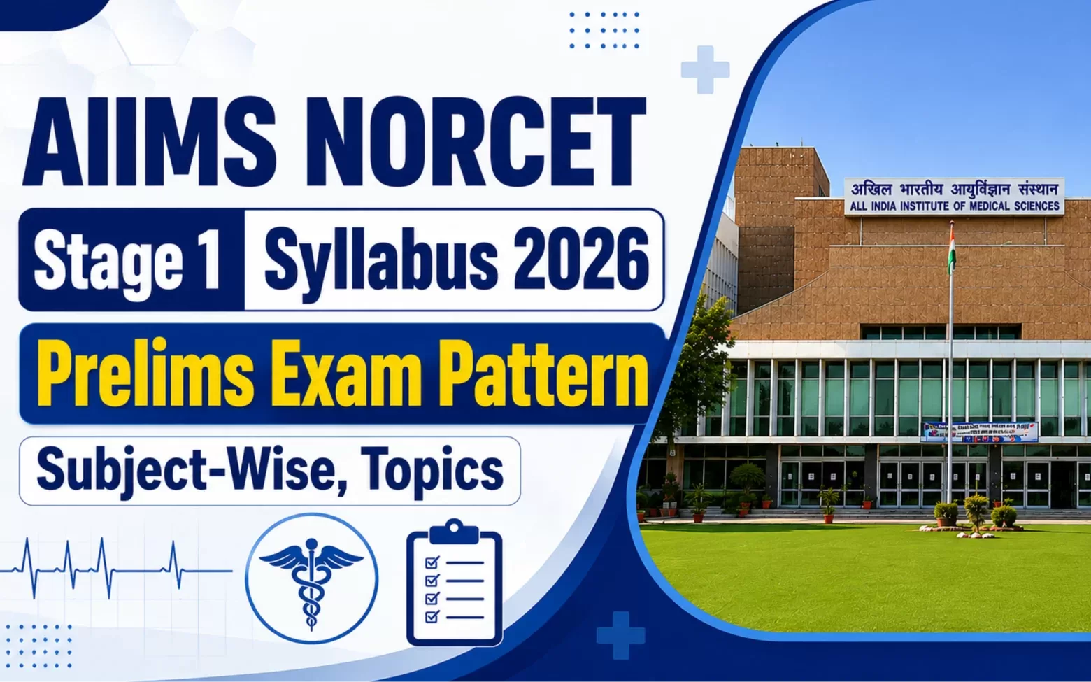 AIIMS NORCET Stage 1 Syllabus