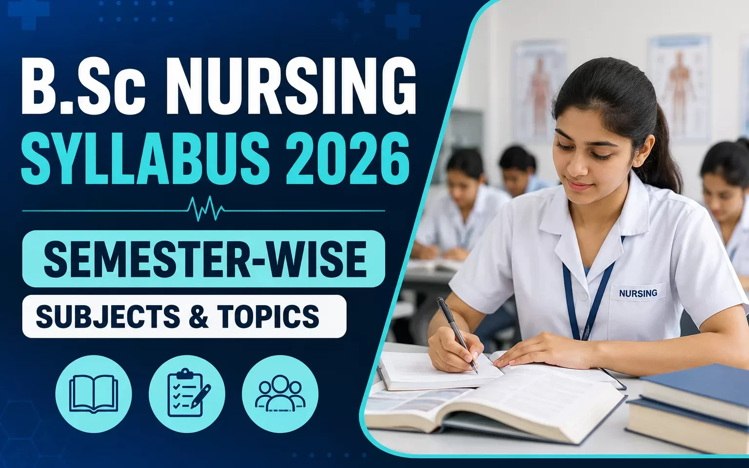 B.Sc Nursing Syllabus 2026 (INC Revised) – Semester-Wise Subjects & Topics