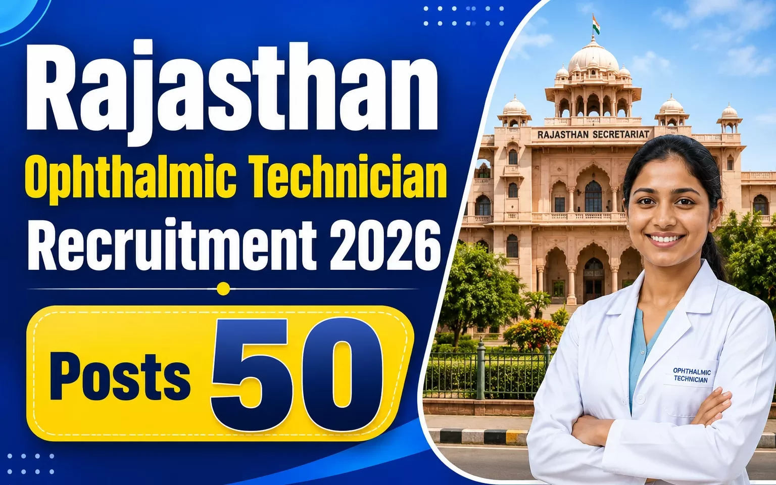 Rajasthan Ophthalmic Technician Recruitment 2026