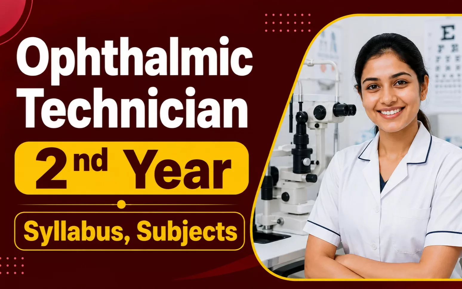 Ophthalmic Technician 2nd Year Syllabus 2026: Subjects, Marks, Books & PDF Download