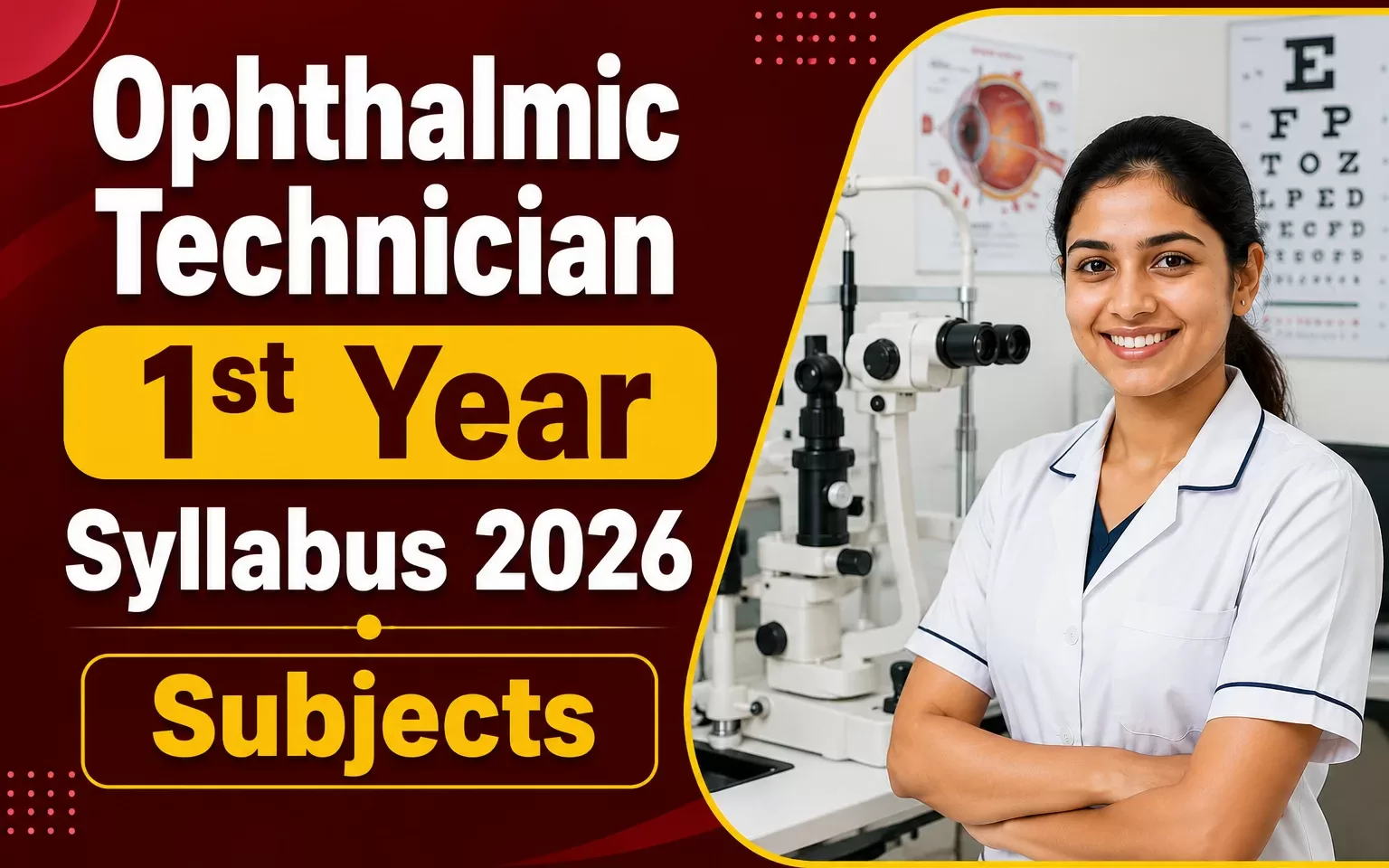 Ophthalmic Technician 1st Year Syllabus